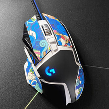 鼠标防滑贴  鼠标防滑贴片G502蜥蜴皮罗技EC2毒蝰蝰蛇巴塞利斯GPWG703汗贴 蓝色【备注鼠标型号】航海