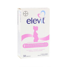 国际	
Elevit 德国本土版拜耳爱乐维孕妇产妇哺乳期DHA复合维生素孕前中后营养片含叶酸 1段 30粒 备孕-孕期12周3个月 3 德国直邮原装进口