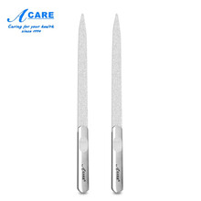 阿嚓热 不锈钢指甲锉刀双面打磨砂条修甲美甲工具套装 15CM两支