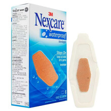 3M耐适康防水创可贴透明防磨脚创口贴 防水透气二合一 防水创可贴超大号8片装