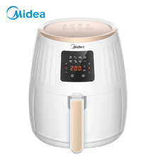 美的 Midea空气炸锅 无油大容量家用智能电炸锅煎炸锅 旋风式环绕加热/智能触控面板