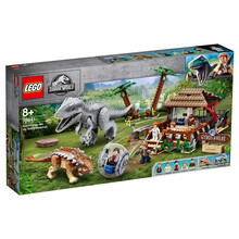 【乐高官方认证店】乐高LEGO 侏罗纪世界公园恐龙系列 儿童益智拼装积木玩具 亲子互动 抖音网红男孩 75941 暴虐霸王龙大战甲龙