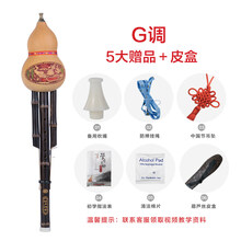 云南紫竹葫芦丝c调降b乐器初学中小学生演奏成人小D/A/g/f调 G调【礼包-皮盒】