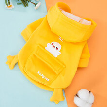 可爱猫咪衣服小猫猫英短蓝猫夏季薄款无毛夏天防掉毛宠物春秋冬装 初秋尝鲜#黄色小鸡卫衣 M(建议体重5-8斤)