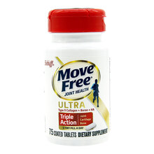 美国Schiff Move Free Ultra骨胶原蛋白维骨力氨糖软骨素白瓶75粒