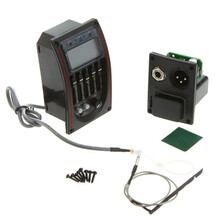 民谣木吉他开孔拾音器 LC5 电箱拾音器 5段EQ均衡器带调音背光 红边款+电池