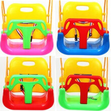 小孩儿童秋千家用婴儿幼儿玩具室内吊椅宝宝户外室外三合一荡秋千 座椅带绳(无配件无) 颜色备注