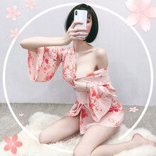 性感情趣内衣和服火辣服装诱惑制服变态套装超血滴子 631和服套装+603粉色旗袍+白丝袜 均码