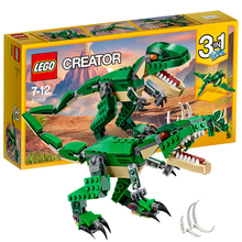 乐高（LEGO）乐高积木玩具恐龙飞机赛车汽车创意百变三合一系列儿童男孩玩具生日礼物 31058凶猛霸王龙＋三角龙＋翼龙（174粒）