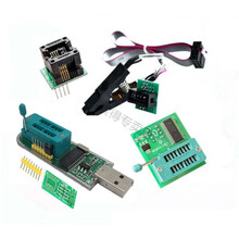 SOP8测试夹+CH341A编程器+1.8V转换座+SOP8转DIP8 烧录座 烧录夹+CH341