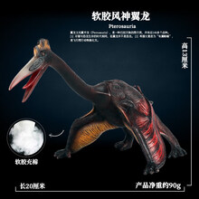 Oenux仿真翼龙模型侏罗纪恐龙风神古魔翼龙儿童塑胶男孩玩具摆件 X156软胶充棉翼龙 海洋