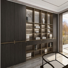 皮阿诺全屋定制书柜定做 卧室衣帽间定做 整体衣柜收纳柜定做