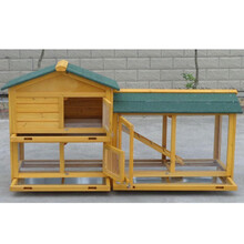 筱宠AM08室外实木宠物笼兔笼猫笼狗笼兔舍兔窝兔房子鸡窝猫笼鸡房子鸽笼户外阳台鸡笼猫别墅 新款长180宽53高94cm黄色 实木宠物笼