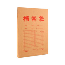 天色 10个装250g牛皮纸档案袋加厚A4新品档案袋印刷纸质办公投标文件袋标书袋 TS-250