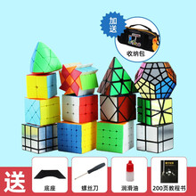 圣手异形魔方不规则三阶二四五阶套装比赛专用 镜面 斜转 金字塔 五魔方顺滑益智玩具 13件套
