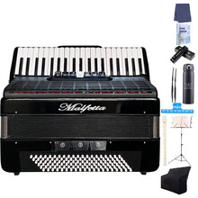 moffat 高端键盘手风琴8/48/60/80/96/120BS成人儿童初学演奏含琴包背带 120贝司3排黑