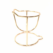 美妆蛋收纳晾晒架 金属玫瑰金色 单个装