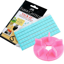 美甲练习架莲花底座甲托新手练习工具固定粘甲片黏土橡皮泥 绿色强力黏土 90片