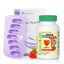 国际	
童年时光小金豆DHA胶囊+妈妈花园燕窝DHA