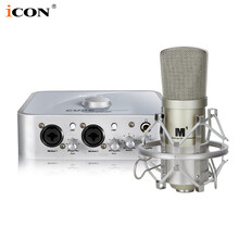 iCON 艾肯4nano外置声卡套装主播直播喊麦全套手机电脑通用莱维特电容麦克风套装专业录音k歌设备 4NANO+艾肯M1【需连接电脑】
