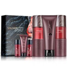 极男男士火山矿物控油套装补水保湿收缩毛孔控油洗面奶美肤白皙水乳男生送礼物礼盒 三件套(洗面奶+醒肤水+醒肤露）