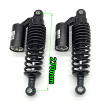 车载电动车电瓶车后减震器避震器液压氮气后减震气囊油压后减震器定制 氮气黑色27CM一对