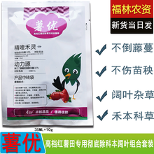 草忧愁 薯优 红薯田专用除草剂移栽田禾阔双除尖叶圆叶草牛筋狗尾草红薯苗后精喹禾灵带苗喷除草灭草药农资 45克*200套/箱特惠价
