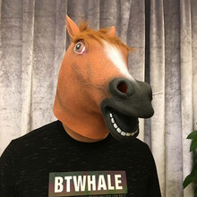 面具男鬼面具万圣节装扮服装死神披风斗篷吸血鬼装扮道具 马面【送墨镜】