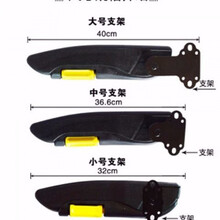 大货车汽车座椅扶手肘托通用扶手箱有效缓解司机疲劳免打孔 长支架40CM 红色皮革款 右