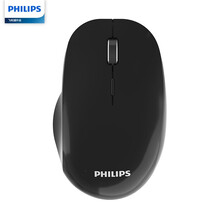 飞利浦 SPK7604 无线鼠标 低音鼠标 办公鼠标 黑色 镜面