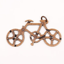 铁铜合金解扣九连环解环智力锁鲁班扣烧脑锁孔明锁成人玩具 自行车锁