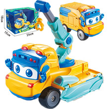 猪猪侠GG·BOND 百变校巴超学先锋趣变工程车歌德变形工程车儿童汽车机甲玩具机器人 六一儿童节礼物 趣变工程车系列-吊臂车YS9064B