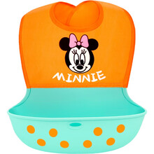 京东超市	
迪士尼(Disney)母婴 宝宝饭兜衣 婴儿围嘴围兜防水超软幼儿园儿童食饭兜硅胶罩衣吃防脏饭衣里约桔21310096