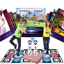 跳舞毯双人 跳舞机家用无线感应跳舞毯电视游戏毯家用跳舞机跳舞毯体感减肥游戏机运动毯电视六一儿童节礼物 64位功能盒子+无线双人+经典XO+内存卡+2手柄