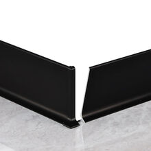 铝合金踢脚线4公分金属地角线不锈钢贴脚线 6cm8cm地脚线 4cm高/一米价 雅典黑