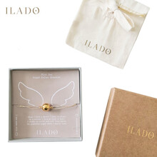 法国ilado胎教铃孕产妇安抚波拉铃孕妇手链胎教铃铛铃铛mini亲子手链胎教铃铛镀金手链礼品礼物饰品 镀18K黄金MINI BOLA手链系列