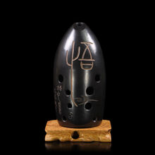 七星十孔黑陶埙双腔学生初学成人入门练习笔筒埙专业演奏民族乐器 十孔G调(悟)