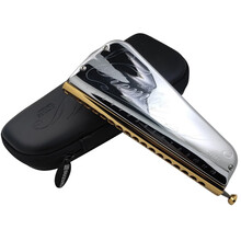 SUZUKI铃木 16孔复音半音阶口琴 原装进口高级演奏口琴SCT-128