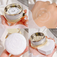 笑脸冰雾小奥丁散粉轻薄蜜粉定妆粉持久控油隐形毛孔nude透明色珠光带闪 03#自然哑光