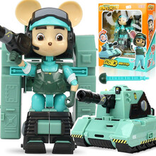 庄臣 舒克贝塔玩具舒克和贝塔历险记变形坦克机器人套装公仔 舒克变形直升机 贝塔变形坦克