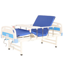 礼达康 手摇式病床瘫痪病人护理床家用多功能翻身床升降老人单摇双摇床 套餐7:ABS双摇床+6cm床垫+加强型护栏+餐桌