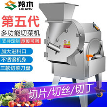 羚木 全自动多功能切菜器土豆切片切丝商用封闭式切防水电动蔬菜切菜机 801