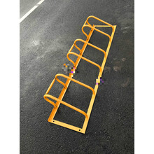 锦捷卡位式停车架自行车停车架摆放架摩托车自行车停放架（联系客服核算运费直接拍下不发货） 烤漆黄色摩托车2米3卡位 每米价格