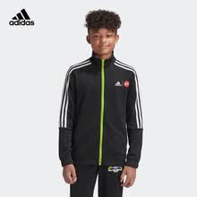 超市	adidas阿迪达斯2020春夏男大童针织夹克GP5940黑A152/建议身高152cm