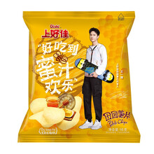 超市	上好佳 休闲膨化零食大礼包 田园薯片 丝滑蜂蜜黄油味16g*25袋