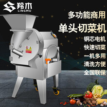 羚木切菜机商用全自动多功能切菜器土豆切片切丝切丁机商用封闭式学校酒店食堂用电动蔬菜切菜机  801型(切丝切片切丁)