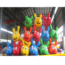 趣味运动会道具充气毛毛虫龟兔赛跑运转乾坤户外拓展训练游戏器材 加厚成人款9人坐