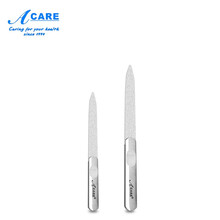 阿嚓热 不锈钢指甲锉刀双面打磨砂条修甲美甲工具套装 9+11CM