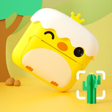 麦巧适（MAQUCC）儿童相机快速打印照相机儿童玩具儿童生日礼物女孩玩具拍立得送相纸  萌鸡款