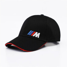 倾真宝马 BMW赛车帽棒球帽AMG奔驰鸭舌帽男士帽女帽子F1赛车运动帽 黑色 可调节